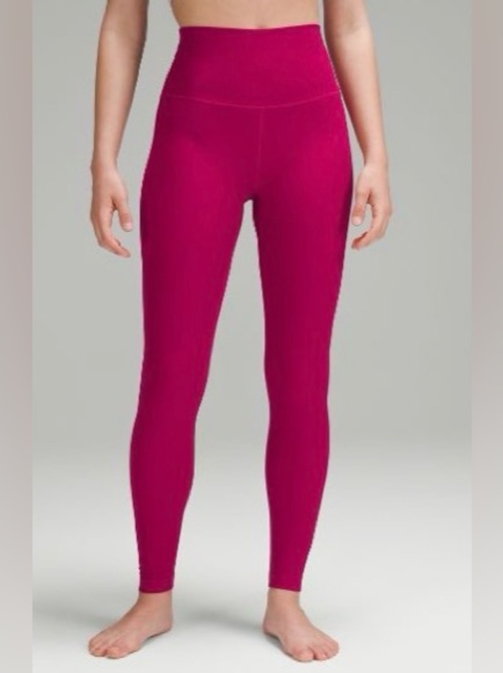 Lululemon Align Ribbed High-Rise Leggings 28" wild berry size 6-like new